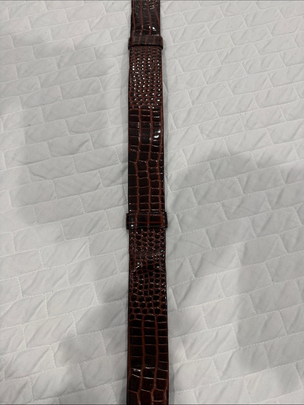 AK Belts VINTAGE 80’s Brown Alligator, Red Karung, Black Whipsnake Skins - Picture 4 of 4